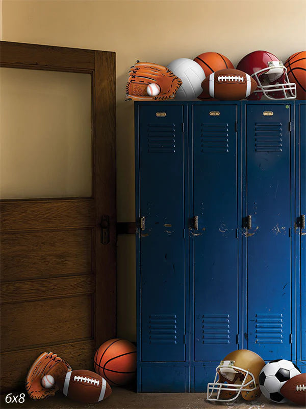Locker Room sports studio backdrop