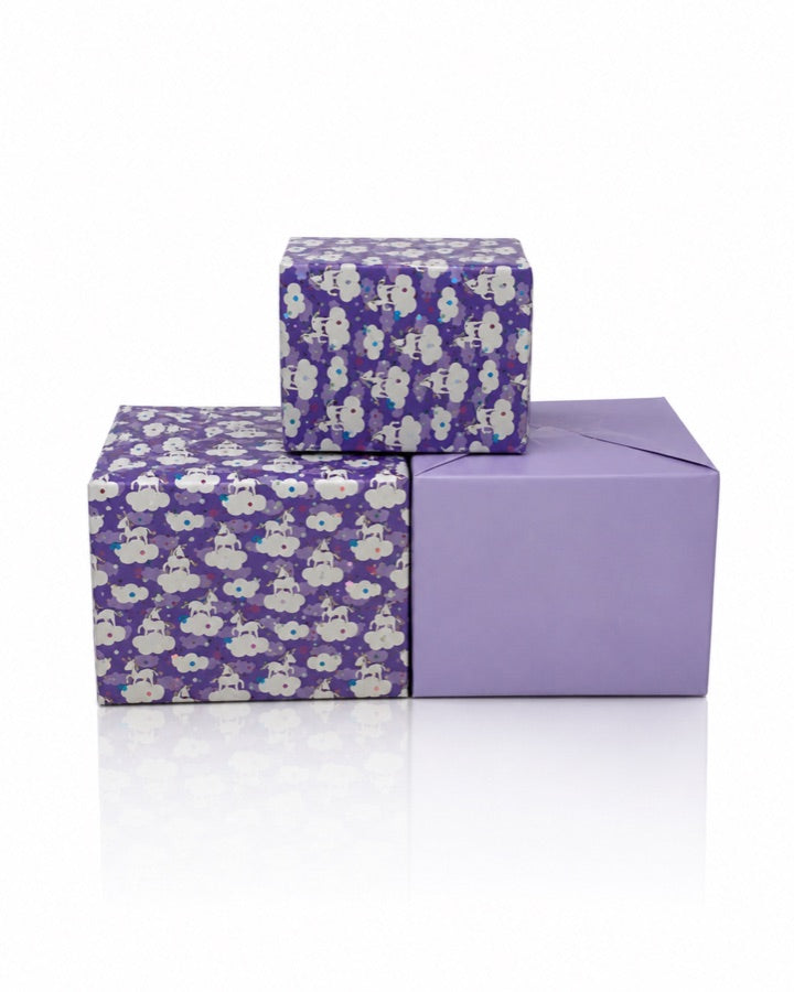Purple Gift Boxes studio prop