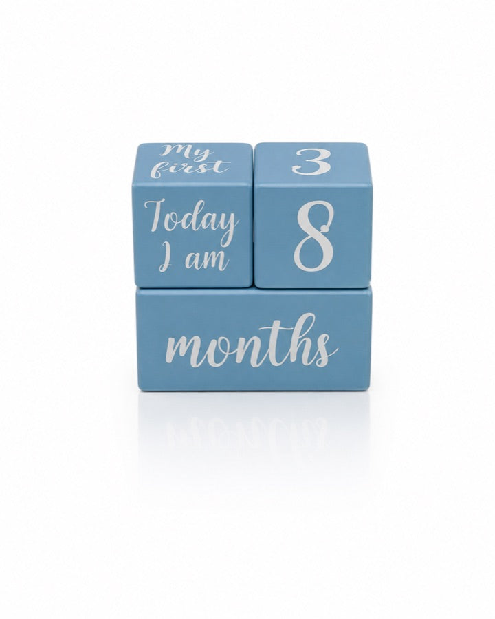 Blue Age Milestone Blocks studio prop
