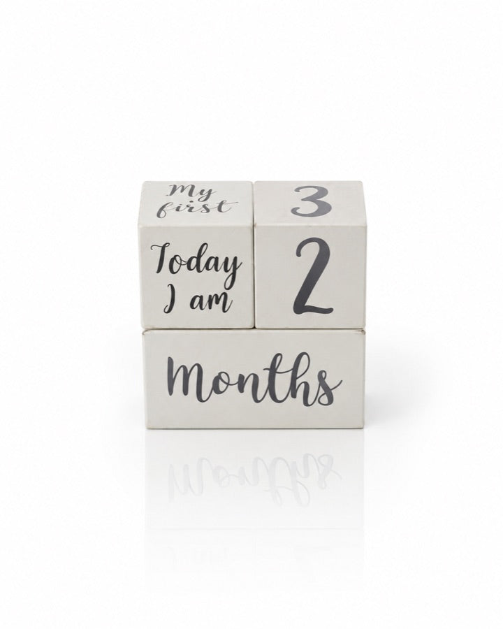 Neutral Age Milestone Blocks studio prop