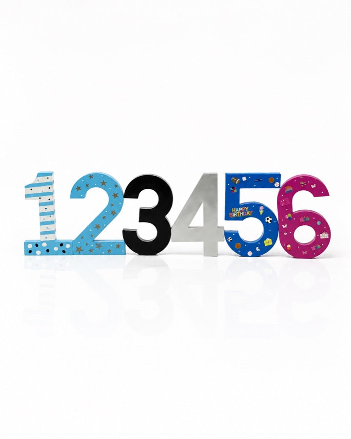 Colorful Number Set studio prop