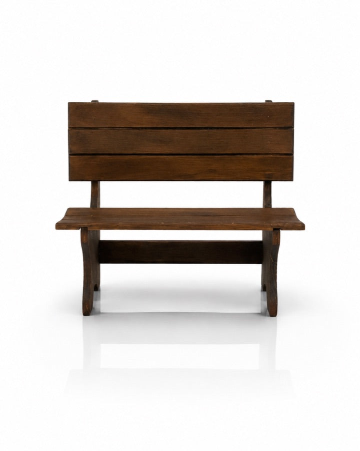 Rustic Wooden Bench studio prop