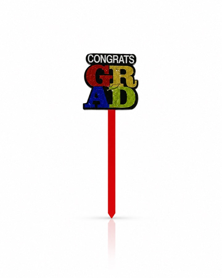 Congrats Grad Cake Topper studio prop