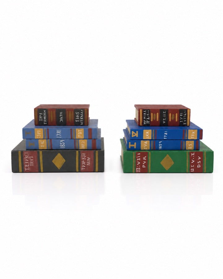 Vintage Book Stacks studio prop