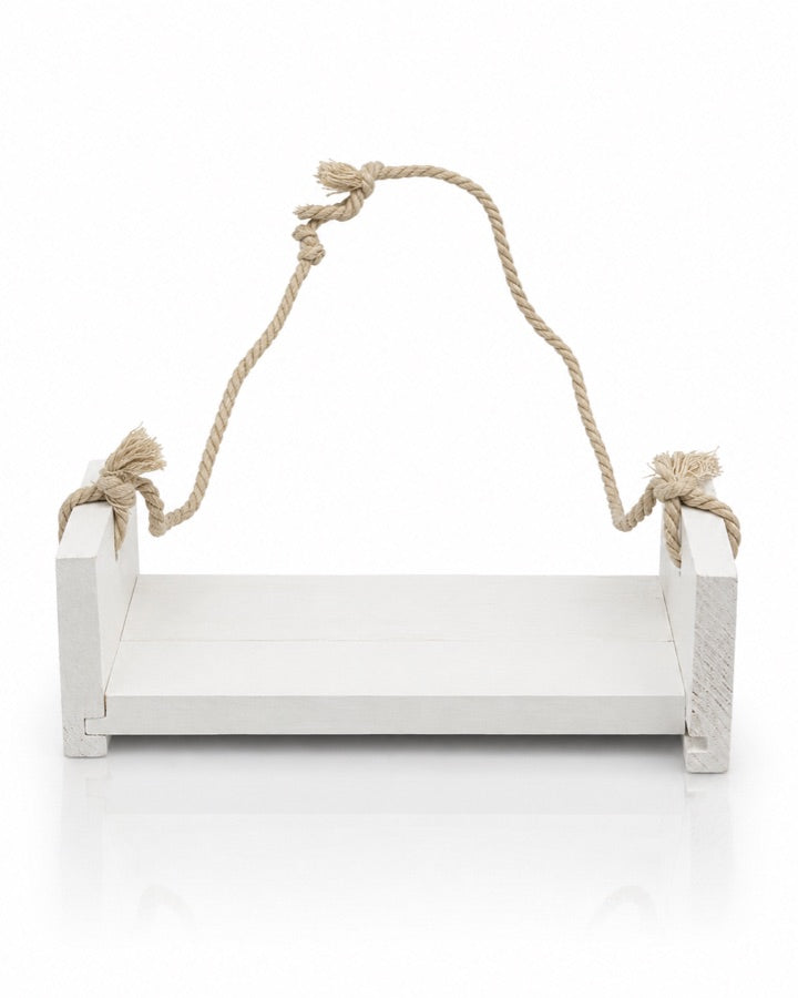 Rustic Hanging Bed studio prop