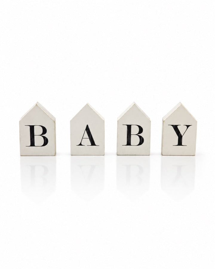 BABY House Letters studio prop